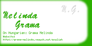 melinda grama business card